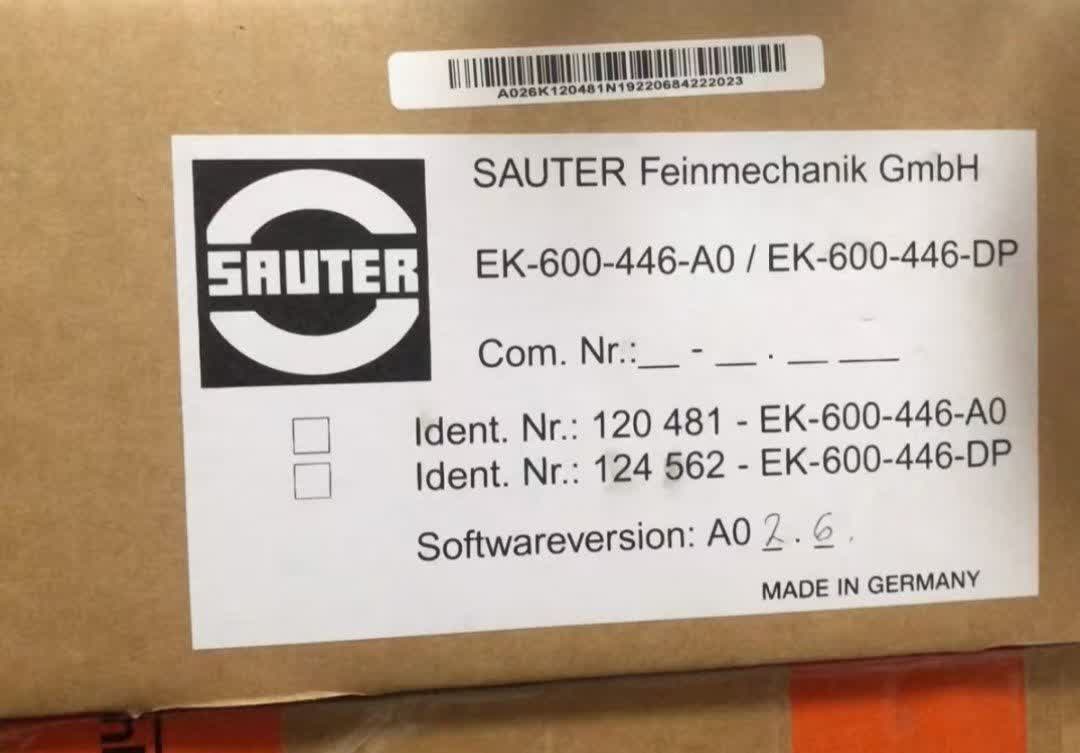 SAUTER EK-600-446-A0 (Ident: 120 481) / EK-600-446-DP (Ident: 124 562)
